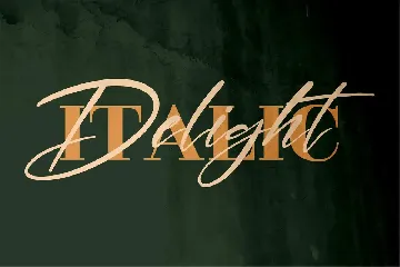 Delight Signature Font