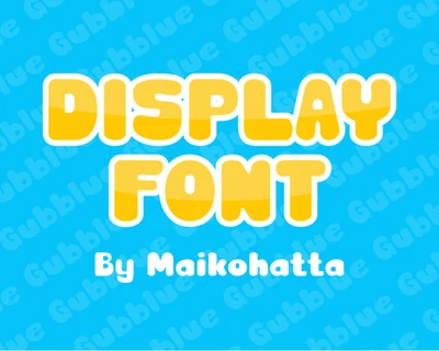 Gubblue - Bubble Font