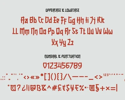 RAMISA Faux Japanese Font