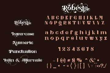 Robesta font