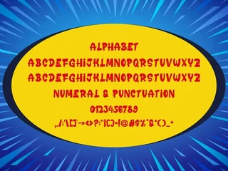 Boom Mikey - a Cartoon Font