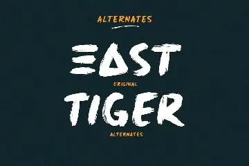 East Tiger - Authentic Brush Font