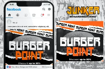 JUNKER - Normal And Italic Paint BrushFont