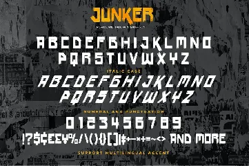 JUNKER - Normal And Italic Paint BrushFont