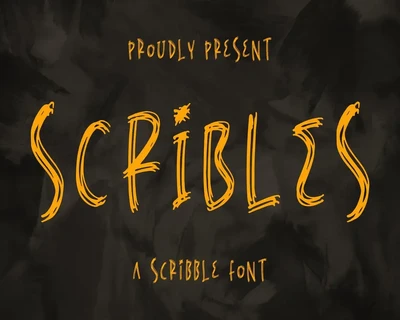 Scribles A Scribble Font