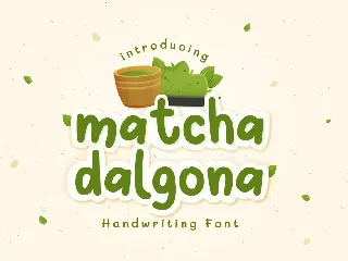 Matcha Dalgona font