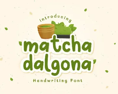 Matcha Dalgona font