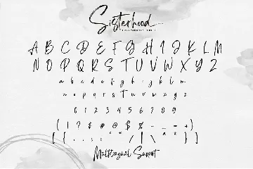 Sisterhood - Chic Brush Font