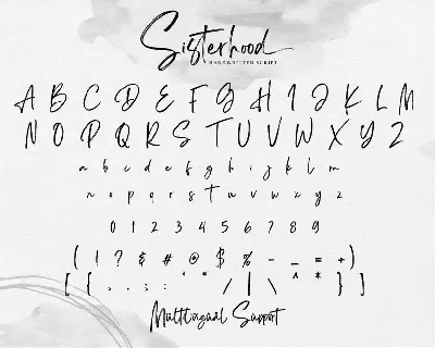 Sisterhood - Chic Brush Font