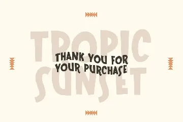 Tropic Sunset font