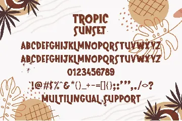 Tropic Sunset font