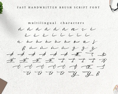Fast - Handwritten Brush Font