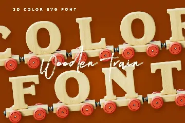 Wooden Train - Color SVG Font