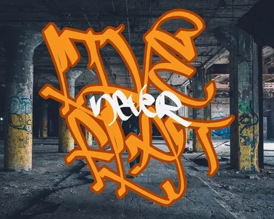 Slash Roller - A Graffiti Font