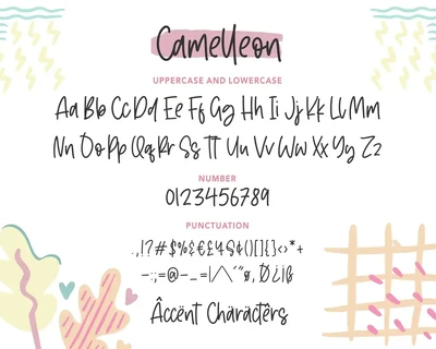 Camelleon Script Font
