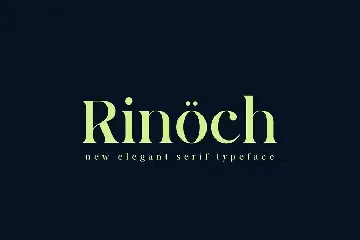 Rinoch | Serif Typeface font