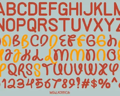 Malkovich font