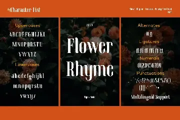 Flower Rhyme - Romantic Serif font