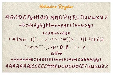 Hellowine - Cute Handwritten Font