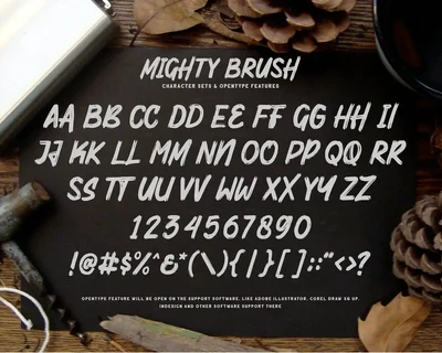 Mighty Brush font