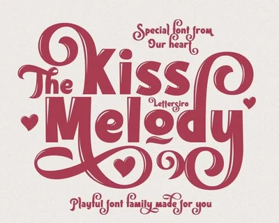 Kiss Melody font