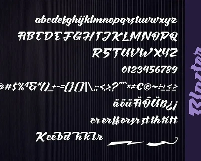 Blaster | Handcrafted Script Font