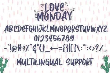 Love Monday - Brush Font