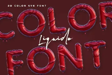 Liquido - 3D Color SVG Font