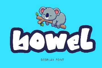 Bowel Display Font