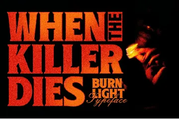 Burn Light font