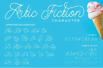 Artic Fiction - Retro Script font