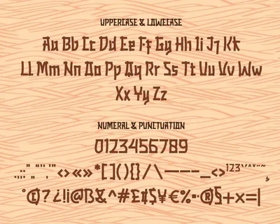GAYANA Faux Japanese Font