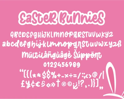 Easter Bunnies font