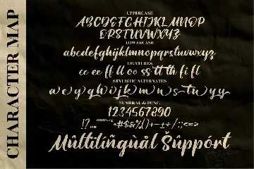 Amattera Million Calligraphy Font