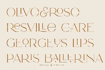 Royale Luxurious Typeface font