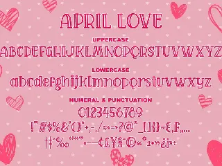 April Love - Craft Font