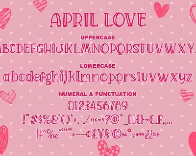 April Love - Craft Font