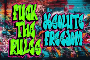 Metro Graffi - Layered Graffiti Font