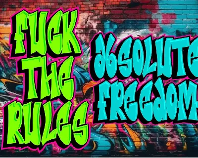 Metro Graffi - Layered Graffiti Font