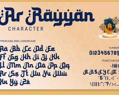 Ar Rayyan - Arabian decorative font