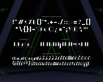 Nheonxa - A Futuristic Display Font
