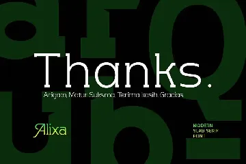 Alixa font