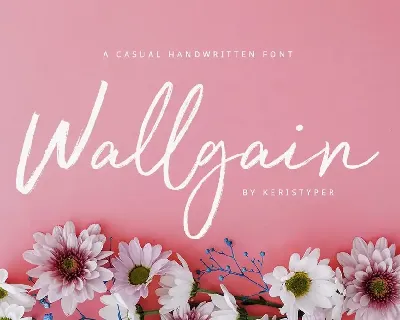 Wallgain Cassual Handwritten Font