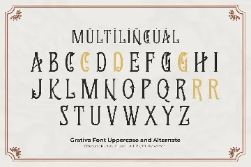 Grativa - Serif Decorative Displat Font