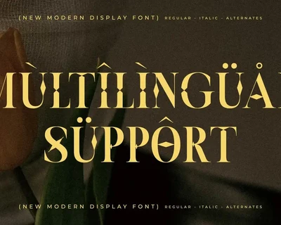 Moskice New Modern Display Font