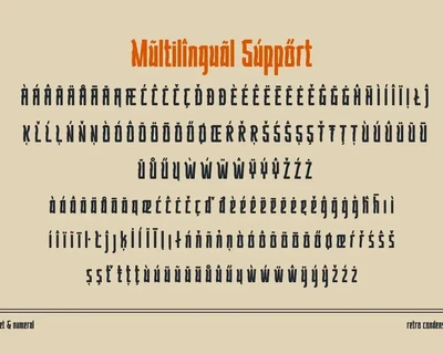 Fagumeh | Retro Condensed Font
