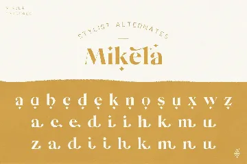 Mikela Regular - Gorgeous Typefaces font