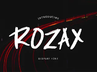 Rozax Display Font