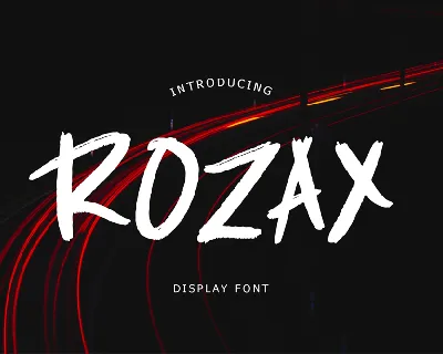 Rozax Display Font