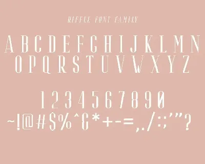 Riffle Font Family